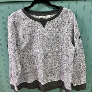 L.L. Bean Women’s Marled Gray Crewneck Sweater